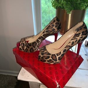 Guess Peep toe  - Leopard print